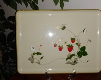 Vintage Ontagiri Mercantile Company Strawberry Tray