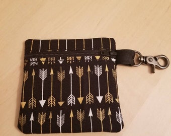 Paci Pouch, Ear Bud Bag, small Zipper Bag