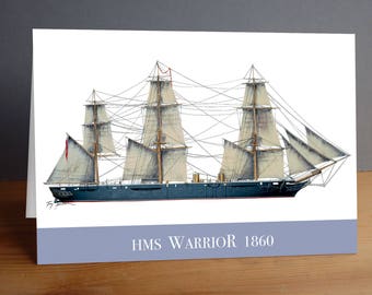 HMS Warrior 1860 - greeting card