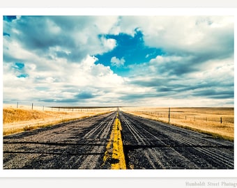 I Come From Nowhere - Landscape Photography - Open Road Photo - American West Art Print - Travel Photography - Farmhouse Decor