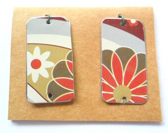 Upcycled Contemporary Decorative Tin Earring Findings