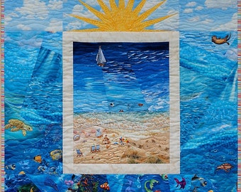 Beach Scene Quilt - PDF Pattern
