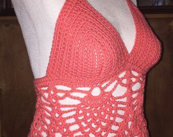 Pineapple Lace Crochet Top