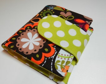 Bi-Fold Wallet, Women's Wallet, Bifold, Card Case, Change Purse, Coin Pouch, Teen Girl, Bi-Fold Wallet in Michael Miller Birds of Norway