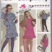 Girls Stretch Knits Tunic Top Slim Stirrup Pants Skirt Ruffle Simplicity 7460 Sewing Pattern Childs Size 7 8-10 12-14 Overlock Serger Uncut