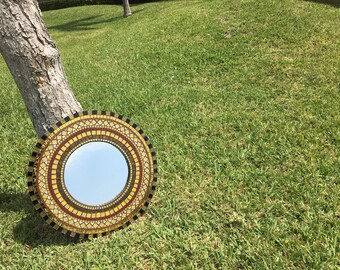 Gold Mosaic Mirror