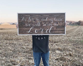 Joshua 24:15 pallet sign