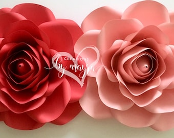 PDF Large Rose Template 17” - 18", DIY paper Roses, paper flowers, rose template, DIGITAL file.