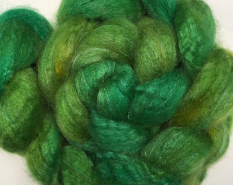 Spinning Fibre Bluefaced Leicester & Silk hand dyed superwash