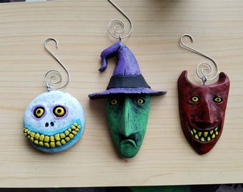 Set of three: Lock, Shock and Barrel Ornaments
