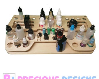 Ultimate vape station stand tray large. E juice. Battery. Mod box. Drip tip