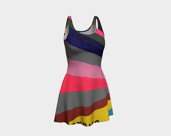 Stripes Flare Dress