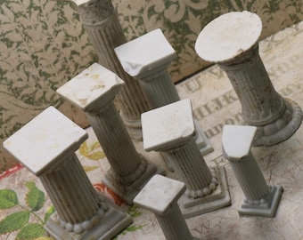 1 Antique German Bisque Pillar