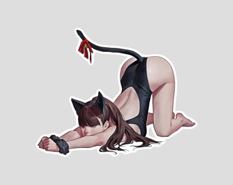 Kitty Foreplay Die-Cut Sticker