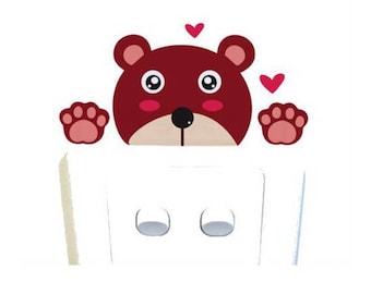 1 Sticker bear switch or outlet