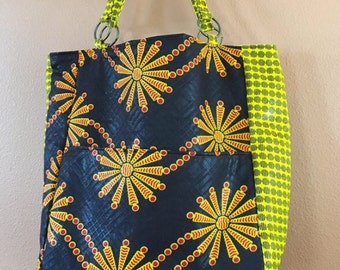 Loren #48 Bright Knitting Bag, Knitting Bag, Knitting Project Bag, Knitting Tote, Project tote, Project Bag, Knit,Crochet,Spin, Bags, Tote