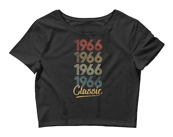 1966 Classic Bella And Canvas Women’s Crop Tee