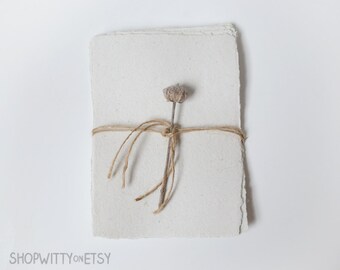 Handmade Paper - Recycled Paper - Handcrafted Paper - Set of 10 sheets
