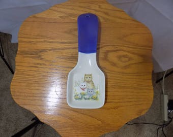Vintage Kitty Cat spoon rest.