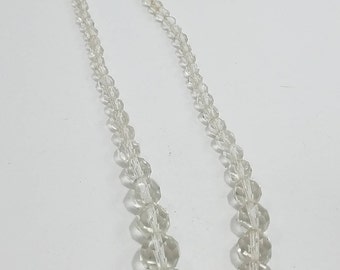 Beautiful Cut Glass Single Strand Necklace