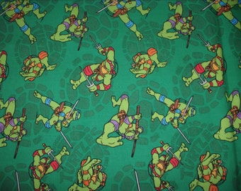REMNANT-7/8 yard Licensed cotton fabric-Ninja Turtles