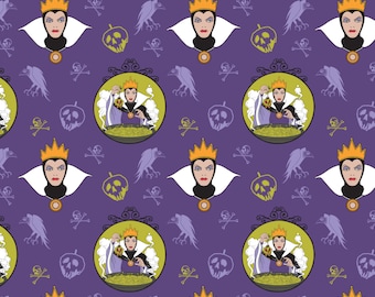Disney Fabric Villains Fabric Evil Queen in Purple From Camelot 43" Wide 100% Cotton