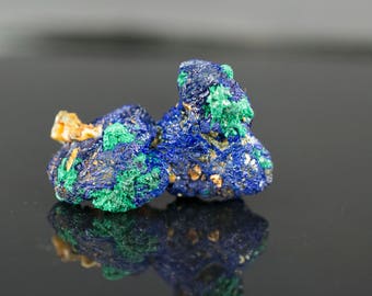 Azurite with Malachite Mineral Specimen