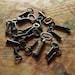 Ten Antique Skeleton Keys - Custom