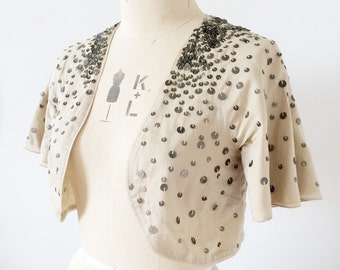 Vintage sequin bolero shrug