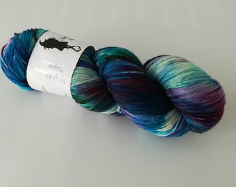 SW Merino Sock - Magicks / Magiaa - Hand dyed yarn, 85/15 Merino/Nylon, 100g/400m
