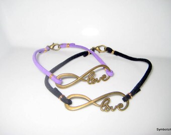 2x Pulsera Infinito Par de Pulseras Enamorado Amor Infinito Pulsera Amistad Pulsera Pareja Regalo Infinito Regalo Pareja Pulsera Aniversario