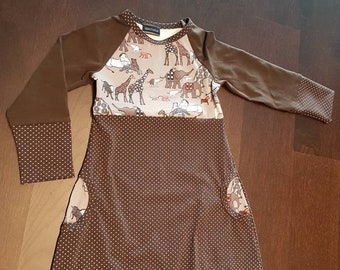 Animal Jersey dress, size US 5/ EU 110