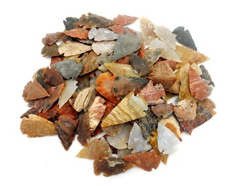 Jasper Arrowhead - Bag Of 100 Arrowheads - 1" Jasper Arrowheads Wholesale (RK165B11(100QTY))