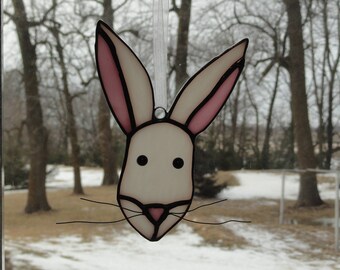 Stained Glass Bunny Suncatcher