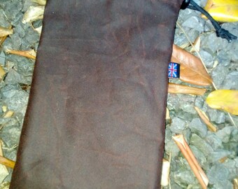 Waxed Canvas Handy Pouches - 10" x 6"