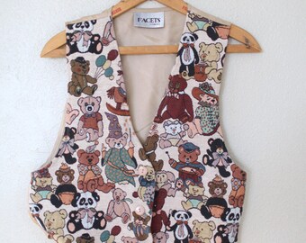 Teddy bear vest | Etsy