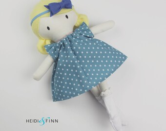 NEW OOAK handmade stuffed doll pink pastel Mini Pals soft rag doll keepsake gift ready to ship