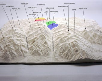 3D Print of the Wasatch Mountains - Utah
