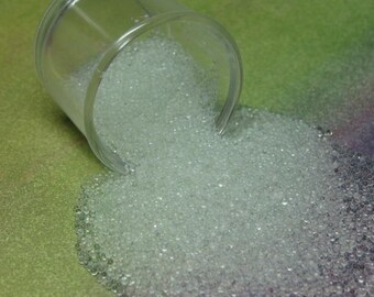 kawaii fake sugar sprinkles / microbeads half ounce / 14 grams clear glass miniature Supplies 3 sizes available