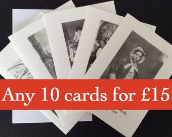 Pick'n'Mix pack of 10 A6 cards