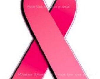 Breast Cancer Awareness Pink Ribbon Sticker/Decal