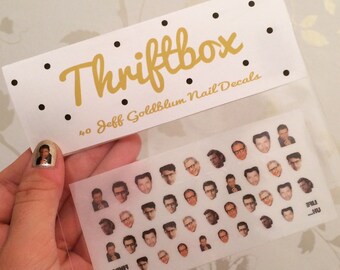 Waterslide Jeff Goldblum Nail Decals - pack of 40