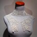 Handmade Needle Floral Lace Collar Set, c. 1920