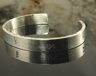 Viking rune cuff bracelet