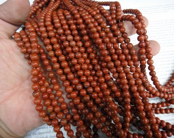 6mm red jasper round beads, natural red jasper beads. 15.5 inch