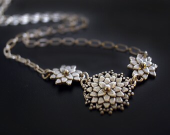 Dahlia Mum Sterling Silver Necklace