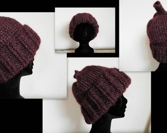 Dark purple sparkly Hat