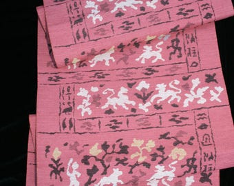 Vintage Japanese Nagoya Silk Obi Fabric