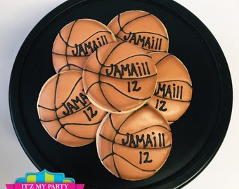 Basketball Cookies - 1 Dozen