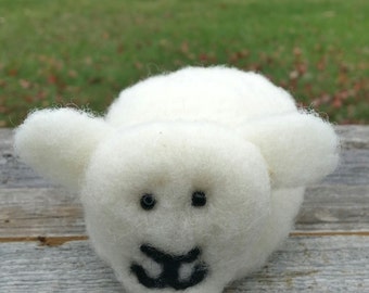 Natural, Needle Felted Sheep